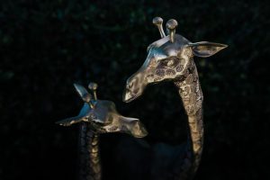 Mother-and-baby-brass-giraffe-image-used-as-part-of-a-preservation-project-about-remembering-my-muk-gold-coast-modern-storytelling