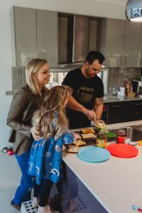 Parents-making-toast-with-kids-for-brunch-family-documentary-photography-gold-coast